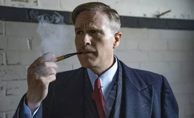 This image released by Lionsgate shows Cary Elwes in a scene from the film "The Ministry of Ungentlemanly Warfare." (Daniel Smith/Lionsgate via AP)