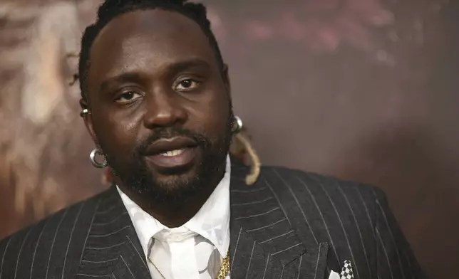 Brian Tyree Henry arrives at the premiere of "Godzilla x Kong: The New Empire," Monday, March 25, 2024, in Los Angeles. (Photo by Richard Shotwell/Invision/AP)