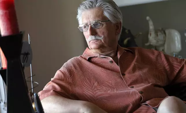 FILE - Fred Goldman, father of murder victim Ron Goldman, sits in his home in Peoria, Ariz., on May 20, 2014. Goldman, the executor of O.J. Simpson’s estate says he will work to prevent a payout of a $33.5 million judgment awarded by a California civil jury nearly three decades ago in a wrongful death lawsuit filed by the families of Simpson’s ex-wife Nicole Brown Simpson and her friend Ron Goldman. Simpson’s will was filed Friday, April 12, 2024, in a Clark County court in Nevada, naming his longtime lawyer, Malcolm LaVergne, as the executor. The document shows Simpson’s property was placed into a trust that was created this year. (AP Photo/Matt York, File)