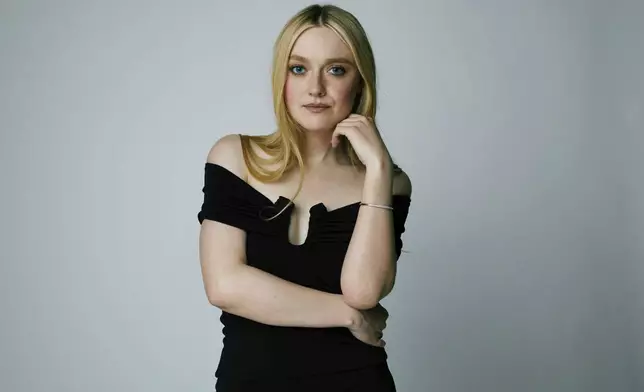 Dakota Fanning poses for a portrait to promote the television miniseries "Ripley" on Tuesday, March 26, 2024, in New York. (Photo by Taylor Jewell/Invision/AP)