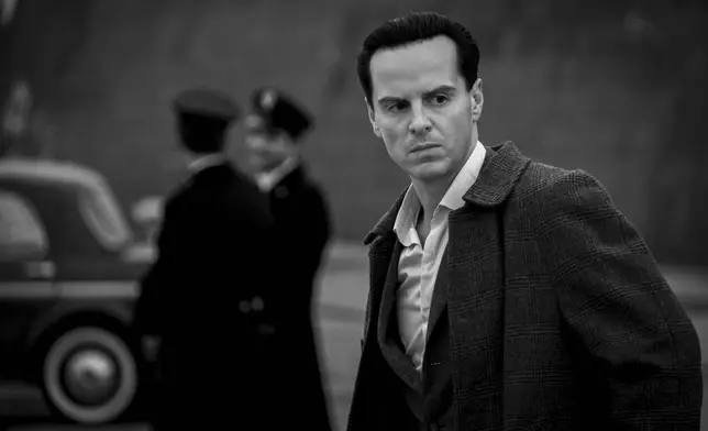 This image released by Netflix shows Andrew Scott as Tom Ripley in a scene from "Ripley." (Netflix via AP)
