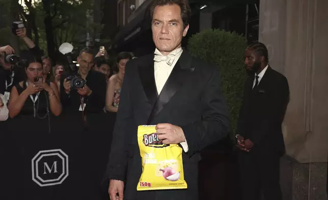 Michael Shannon departs The Mark Hotel prior to attending The Metropolitan Museum of Art's Costume Institute benefit gala celebrating the opening of "Sleeping Beauties: Reawakening Fashion" on Monday, May 6, 2024, in New York. (Photo by CJ Rivera/Invision/AP)