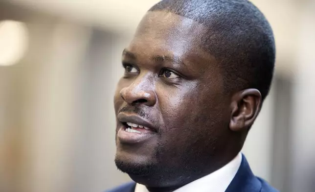 Christian Malanga, president of the United Congolese Party, attends seminars discussing Africa's future in the global economy at the Spencer Fox Eccles Business building at the University of Utah on Oct. 20, 2014 in Salt Lake City, Utah. Malanga, the alleged leader, was killed Sunday, May 19, 2024 after resisting arrest, the Congolese army said. (Scott G Winterton/The Deseret News via AP)