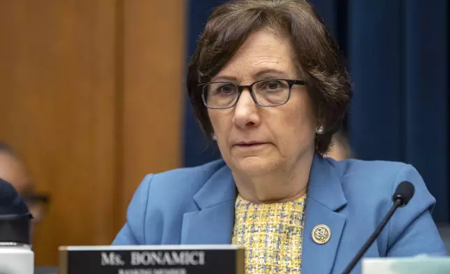 Rep. Suzanne Bonamici, D-Ore., ranking member of the House Subcommittee on Early Childhood, Elementary, and Secondary Education, attends a hearing on antisemitism in K-12 public schools, Wednesday, May 8, 2024, on Capitol Hill in Washington. (AP Photo/Jacquelyn Martin)