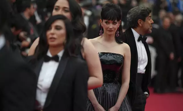 Jury member Eva Green poses for photographers upon arrival at the awards ceremony and the premiere of the film 'The Second Act' during the 77th international film festival, Cannes, southern France, Tuesday, May 14, 2024. (Photo by Daniel Cole/Invision/AP)