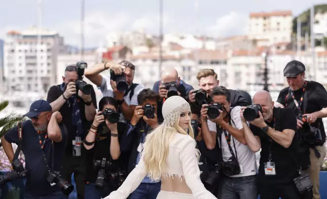 Anya Taylor-Joy poses for photographers at the photo call for the film 'Furiosa: A Mad Max Saga' at the 77th international film festival, Cannes, southern France, Thursday, May 16, 2024. (Photo by Vianney Le Caer/Invision/AP)