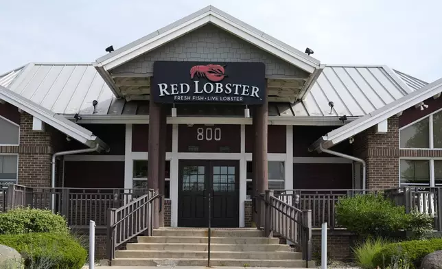 A Red Lobster restaurant is seen in Schaumburg, Ill., Monday, May 20, 2024. Red Lobster is seeking bankruptcy protection days after closing dozens of restaurants. (AP Photo/Nam Y. Huh)