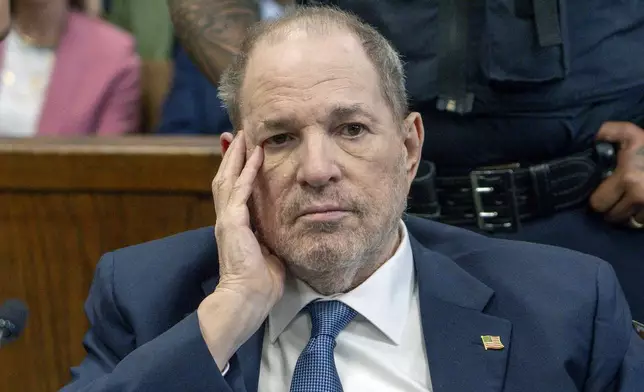FILE - Harvey Weinstein appears at Manhattan criminal court for a preliminary hearing on Wednesday, May 1, 2024 in New York. (Steven Hirsch/New York Post via AP, File)