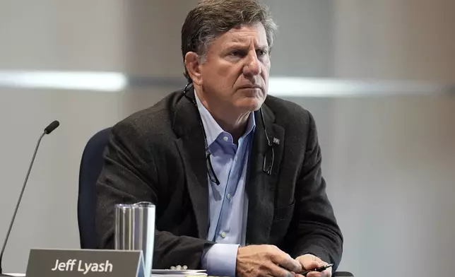 President and CEO of the Tennessee Valley Authority Jeff Lyash listens during a board of directors meeting, Wednesday, May 8, 2024, in Nashville, Tenn. (AP Photo/George Walker IV)