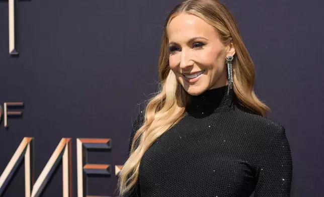 Comedian Nikki Glaser poses at "The Greatest Roast of All Time: Tom Brady" at the Kia Forum, Sunday, May 5, 2024, in Inglewood, Calif. (AP Photo/Chris Pizzello)