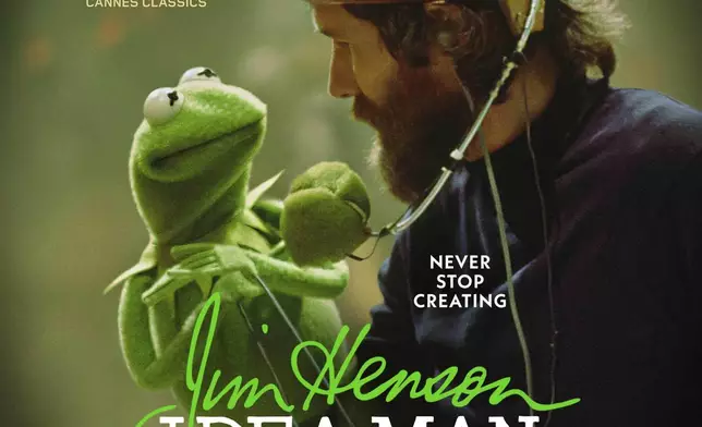 This image released by Disney+ shows promotional art for "Jim Henson: Idea Man," premiering May 31. (Disney+ via AP)