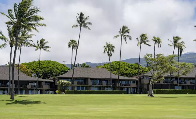 Maui Eldorado is seen on Monday, June 24, 2024, in Lahaina, Hawaii.The mayor of Maui County in Hawaii wants to stop owners of thousands of vacation properties from renting to visitors. Instead, he wants the units rented long-term to people who live on Maui to address a chronic housing shortage that intensified after last August’s deadly wildfire. (AP Photo/Mengshin Lin)