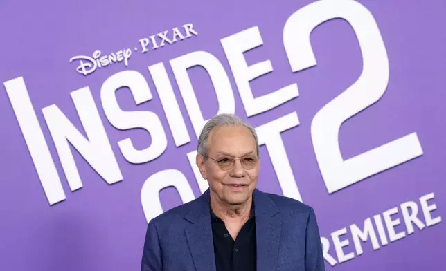 Lewis Black, a cast member in "Inside Out 2," poses at the premiere of the film at the El Capitan Theatre, Monday, June 10, 2024, in Los Angeles. (AP Photo/Chris Pizzello)