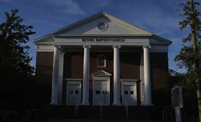 Bethel Baptist Church is seen on Tuesday, June 11, 2024, in Birmingham, Ala. Bill Greason, a former Birmingham Black Barons baseball player, who is now a Baptist minister at Bethel Baptist Church in Birmingham, Alabama. Rickwood Field, known as one of the oldest professional ballpark in the United States and former home of the Birmingham Black Barons of the Negro Leagues, will be the site of a special regular season game between the St. Louis Cardinals and San Francisco Giants on June 20, 2024. (AP Photo/Brynn Anderson)