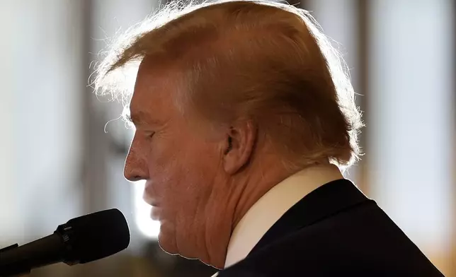 Former President Donald Trump speaks during a news conference at Trump Tower, Friday, May 31, 2024, in New York. A day after a New York jury found Donald Trump guilty of 34 felony charges, the presumptive Republican presidential nominee addressed the conviction and likely attempt to cast his campaign in a new light. (AP Photo/Julia Nikhinson)