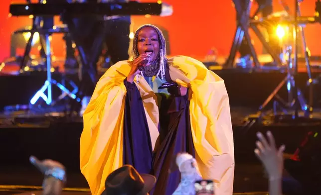 Lauryn Hill performs during the BET Awards on Sunday, June 30, 2024, at the Peacock Theater in Los Angeles. (AP Photo/Chris Pizzello)