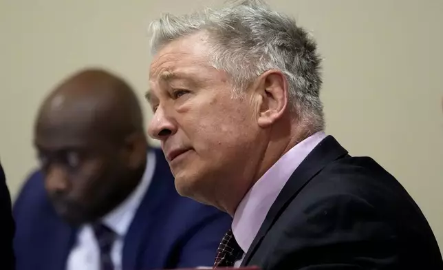 Actor Alec Baldwin listens during his hearing in Santa Fe County District Court, Wednesday, July 10, 2024, in Santa Fe, N.M. Baldwin is facing a single charge of involuntary manslaughter in the death of a cinematographer. (AP Photo/Ross D. Franklin, Pool)