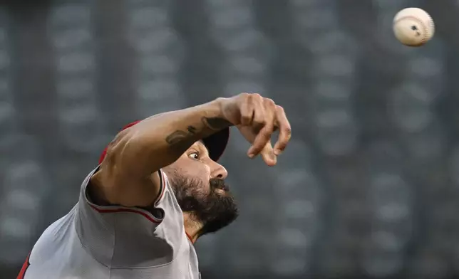 Los Angeles Angels pitcher Hans Crouse (52) throws a pitch against the Oakland Athletics during the fifth inning of a baseball game Tuesday, July 2, 2024, in Oakland, Calif. (AP Photo/Eakin Howard)