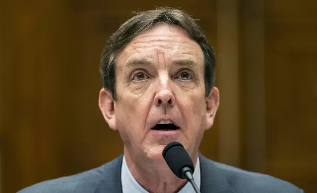 FILE - Former Arizona Secretary of State Ken Bennett testifies during a House Oversight and Government Reform Committee hearing to examine a Republican-led Arizona audit of the 2020 presidential election results in Arizona's most populous county, Maricopa, on Capitol Hill in Washington, Oct. 7, 2021. (Bill Clark/Pool via AP, File)