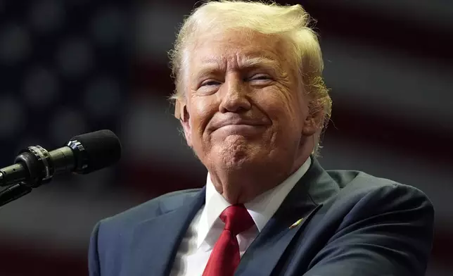 Republican presidential candidate former President Donald Trump speaks at a campaign rally, Saturday, July 20, 2024, in Grand Rapids, Mich. (AP Photo/Evan Vucci)