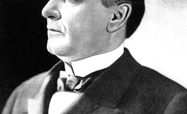 FILE - An undated photo of William McKinley, 25th President of the United States. He was inaugurated in 1897, and again in 1901 just prior to being assassinated on Sept. 6, 1901. (AP Photo, File)