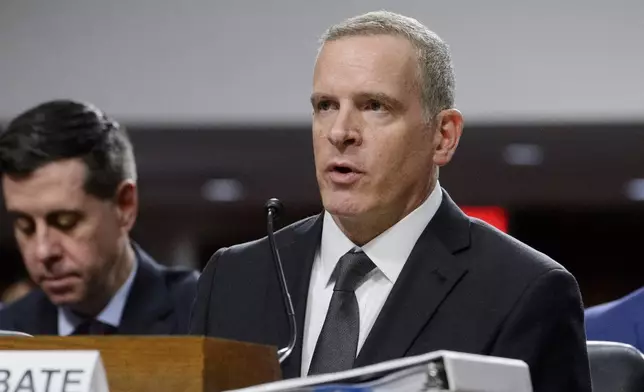 FBI Deputy Director Paul Abbate, testifies before a Joint Senate Committee on Homeland Security and Governmental Affairs and Senate Committee on the Judiciary hearing examining the security failures leading to the assassination attempt on Republican presidential candidate former President Donald Trump, Tuesday, July 30, 2024 in Washington. (AP Photo/Rod Lamkey, Jr.)