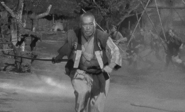 This image released by Janus Films shows Takashi Shimura in a scene from the 1954 film "Seven Samurai." (Janus Films via AP)