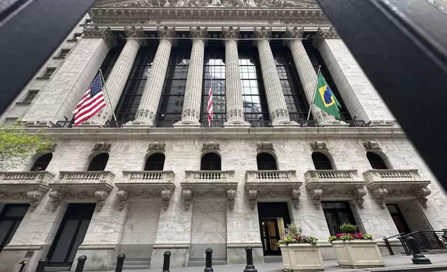 FILEThe New York Stock Exchange is shown on May 16, 2024, in New York. (AP Photo/Peter Morgan, File)