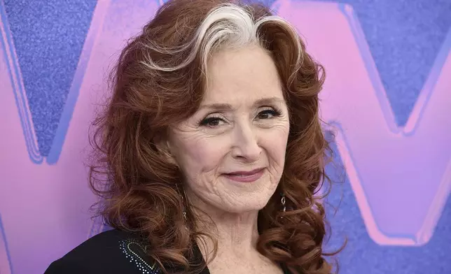 FILE - Bonnie Raitt arrives at the Billboard Women in Music Awards, March 2, 2022, at the YouTube Theater in Los Angeles. The 47th Kennedy Center class will be honored with an evening of tributes, testimonials and performances on Dec. 8 at Washington's John F. Kennedy Center for the Performing Arts. (Photo by Jordan Strauss/Invision/AP, File)