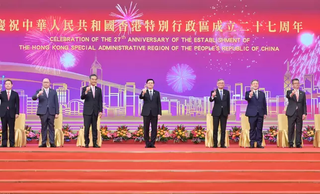 Speech by CE at reception in celebration of 27th anniversary of establishment of HKSAR (with photos/video) Source: HKSAR Government Press Releases
