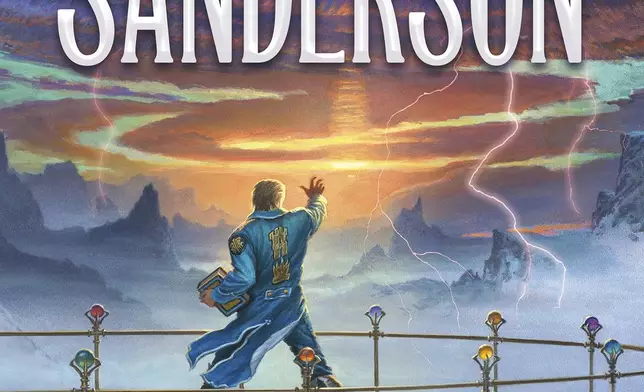 This cover image released by Tor Books shows "Wind and Truth" by Brandon Sanderson. (Tor Books via AP)