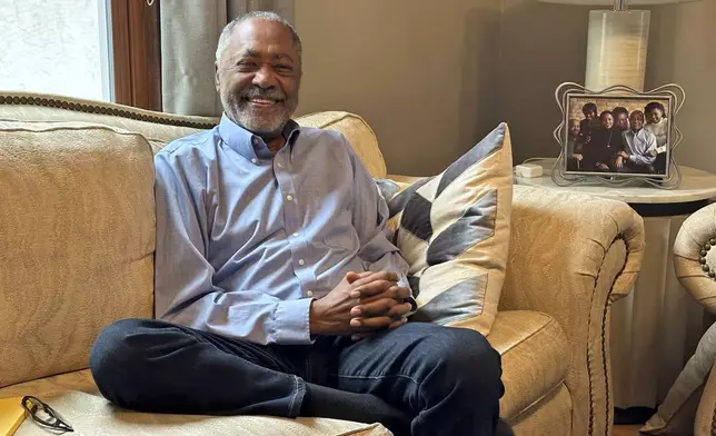 FILE - Former Minneapolis City Council member Don Samuels poses for a picture at his home, Nov. 10, 2023, in Minneapolis. (AP Photo/Steve Karnowski, file)