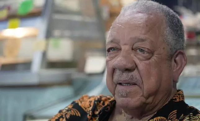 David J. Dennis Sr., a longtime activist in the Civil Rights Movement, speaks June 14, 2024, in Philadelphia, Miss., after the unveiling of a Mississippi Freedom Trail marker commemorating the June 1964 murders of civil rights workers Michael Schwerner, James Chaney and Andrew Goodman. (AP Photo/Rogelio V. Solis)