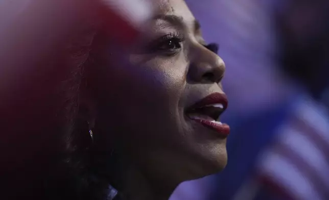 Delegates cheer during the Democratic National Convention Thursday, Aug. 22, 2024, in Chicago. (AP Photo/Erin Hooley)