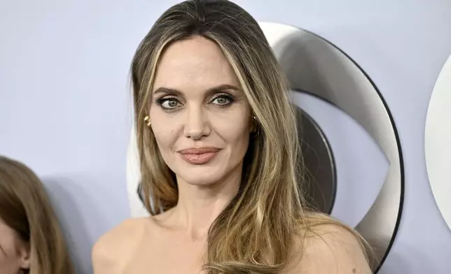 FILE - Angelina Jolie appears at the 77th Tony Awards in New York on June 16, 2024. Jolie brings opera singer Maria Callas to life in “Maria.” (Photo by Evan Agostini/Invision/AP, File)