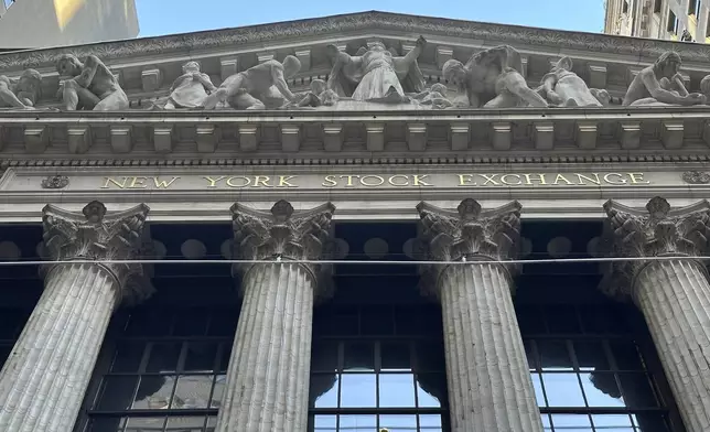 FILE - The New York Stock Exchange is shown on Aug. 13, 2024, in New York. (AP Photo/Peter Morgan, File)