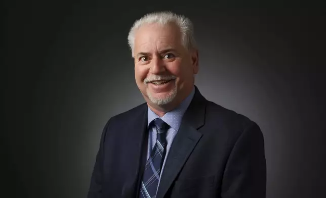 Jeff German, investigative reporter, poses for a portrait at the Las Vegas Review-Journal photos studio, in Las Vegas, on Jan. 19, 2017. (Elizabeth Brumley/Las Vegas Review-Journal via AP)