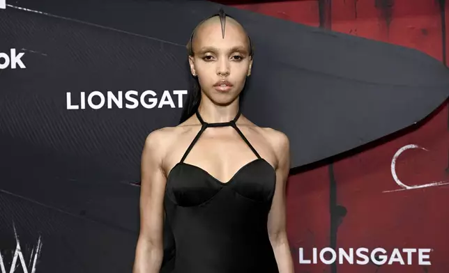 FKA twigs attends "The Crow" world premiere at the Village East by Angelika on Tuesday, Aug. 20, 2024, in New York. (Photo by Evan Agostini/Invision/AP)