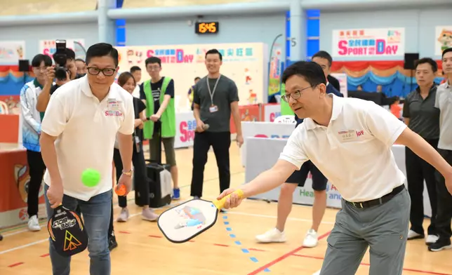 CE takes part in Sport For All Day 2024 to encourage public to exercise (with photos/video) Source: HKSAR Government Press Releases