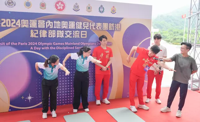 2024 Paris Olympic Games Mainland Olympians meet with disciplined and auxiliary services members  Source: HKSAR Government Press Releases