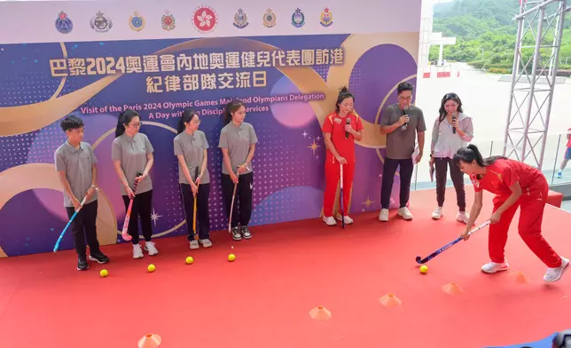 2024 Paris Olympic Games Mainland Olympians meet with disciplined and auxiliary services members  Source: HKSAR Government Press Releases