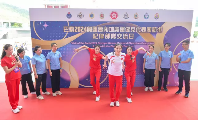 2024 Paris Olympic Games Mainland Olympians meet with disciplined and auxiliary services members  Source: HKSAR Government Press Releases