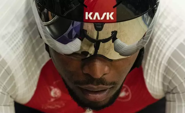 Nicholas Paul of Trinidad And Tobago competes during the men's sprint event, at the Summer Olympics, Wednesday, Aug. 7, 2024, in Paris, France. (AP Photo/Ricardo Mazalan)