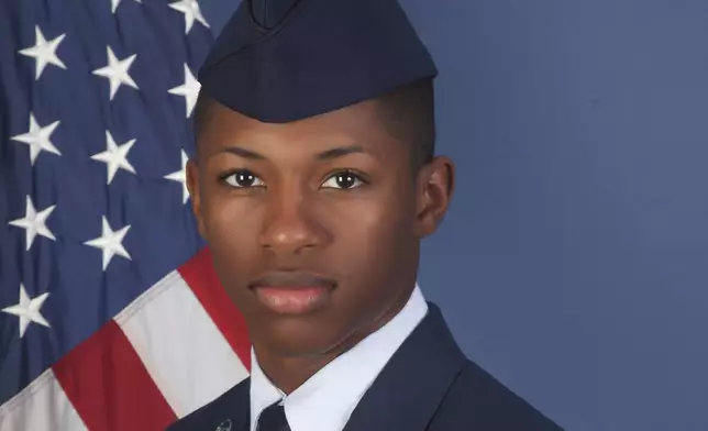 FILE - This photo provided by the U.S. Air Force, shows Senior Airman Roger Fortson in a Dec. 24, 2019, photo. (U.S. Air Force via AP)