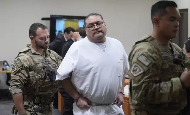 FILE - Death row inmate Taberon Honie leaves the Utah Board of Pardons commutation hearing on July 22, 2024, at the Utah State Correctional Facility, in Salt Lake City. (AP Photo/Rick Bowmer, Pool, File)