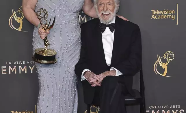 Arlene Van Dyke, left, and Dick Van Dyke attend night one of the Creative Arts Emmy Awards on Saturday, Sept. 7, 2024, in Los Angeles. (Photo by Richard Shotwell/Invision/AP)