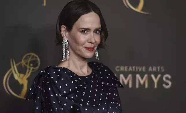 Sarah Paulson attends night two of the Creative Arts Emmy Awards on Sunday, Sept. 8, 2024, in Los Angeles. (Photo by Richard Shotwell/Invision/AP)