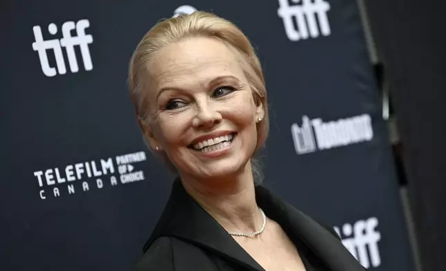 Pamela Anderson attends the premiere of "The Last Showgirl" during the Toronto International Film Festival on Friday, Sept. 6, 2024, at Princess of Wales Theatre in Toronto. (Photo by Evan Agostini/Invision/AP)