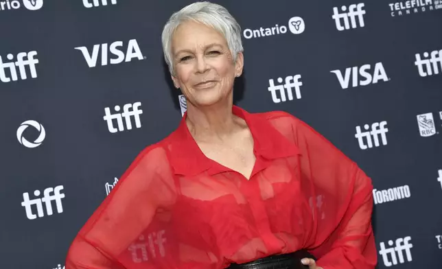 Jamie Lee Curtis attends the premiere of "The Last Showgirl" during the Toronto International Film Festival on Friday, Sept. 6, 2024, at Princess of Wales Theatre in Toronto. (Photo by Evan Agostini/Invision/AP)