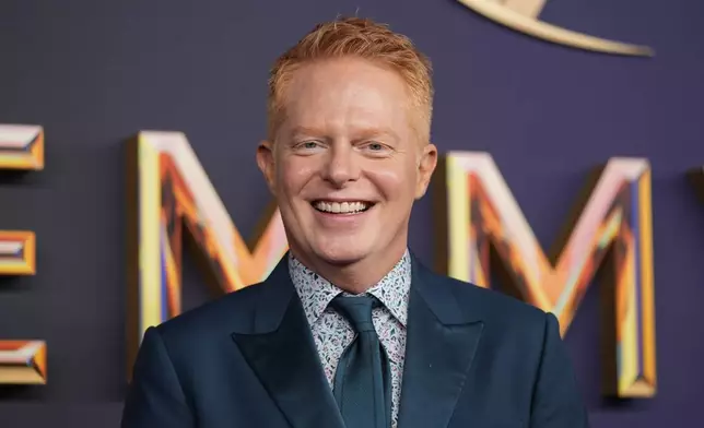 Jesse Tyler Ferguson arrives at the 76th Primetime Emmy Awards on Sunday, Sept. 15, 2024, at the Peacock Theater in Los Angeles. (AP Photo/Jae C. Hong)